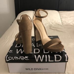 Tan Suede Heels (Never Worn)